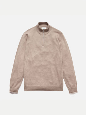 Super Fine Merino Wool Zip Neck