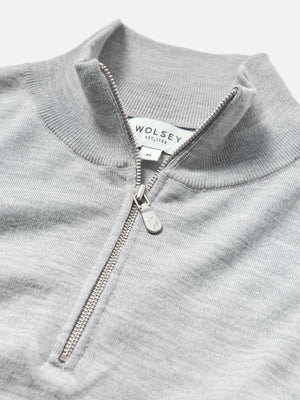 Super Fine Merino Wool Zip Neck