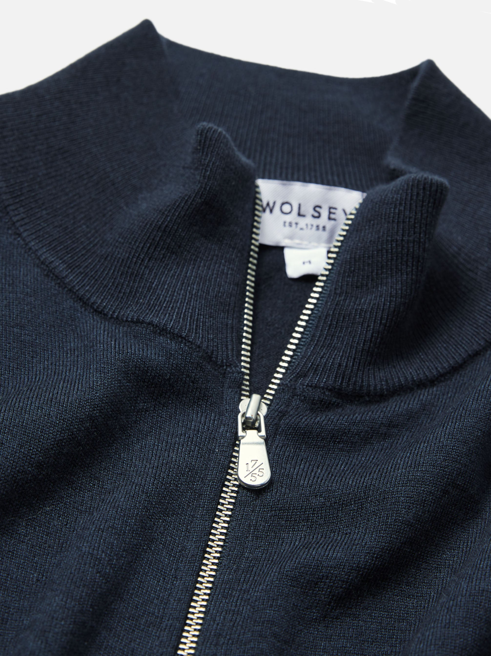 Super Fine Merino Wool Zip Thru — Wolsey