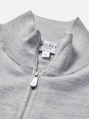 Super Fine Merino Wool Zip Thru