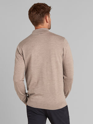 Super Fine Merino Wool Zip Neck