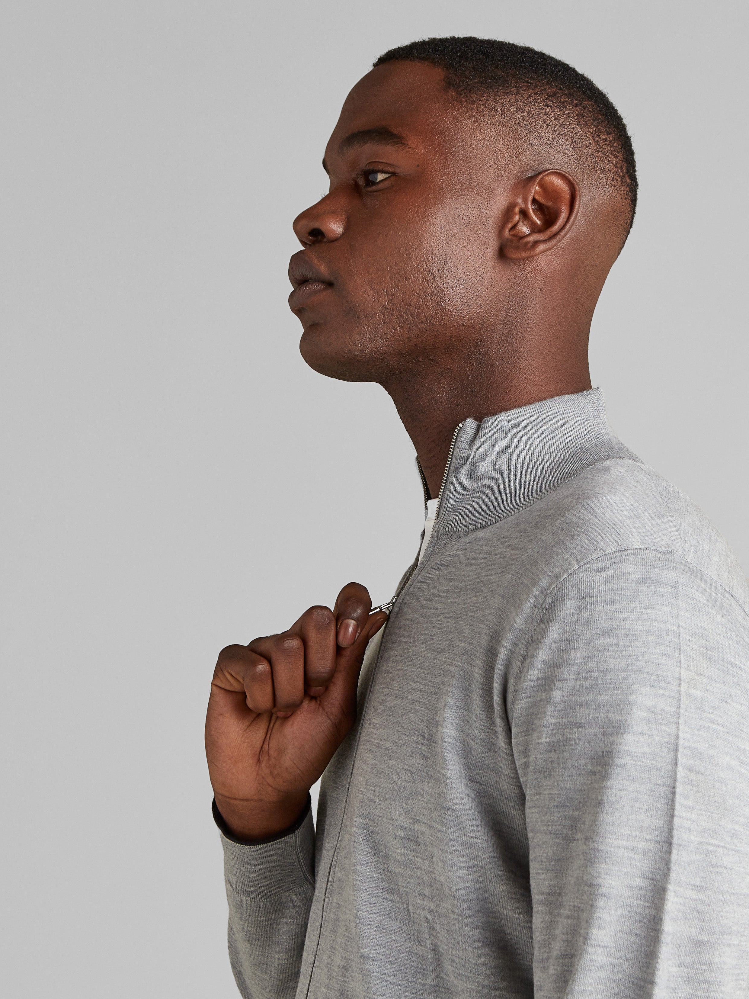 Super Fine Merino Wool Zip Thru — Wolsey