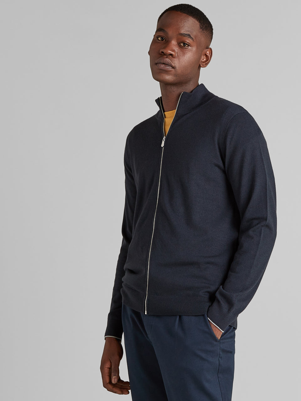 Super Fine Merino Wool Zip Thru — Wolsey