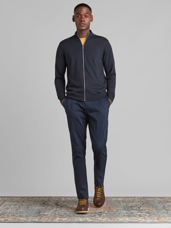Super Fine Merino Wool Zip Thru — Wolsey