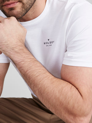 Chest Print Mercerised T-Shirt