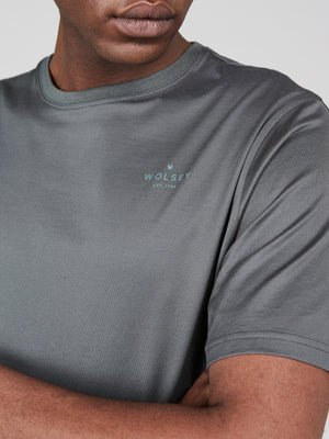 Chest Print Mercerised T-Shirt
