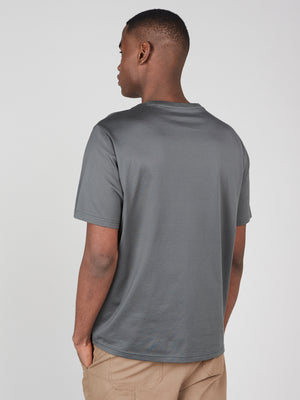 Chest Print Mercerised T-Shirt