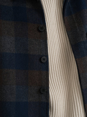 Wool Check Overshirt