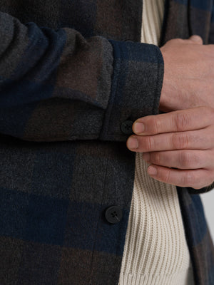 Wool Check Overshirt