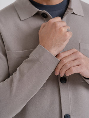 The Knitted Overshirt