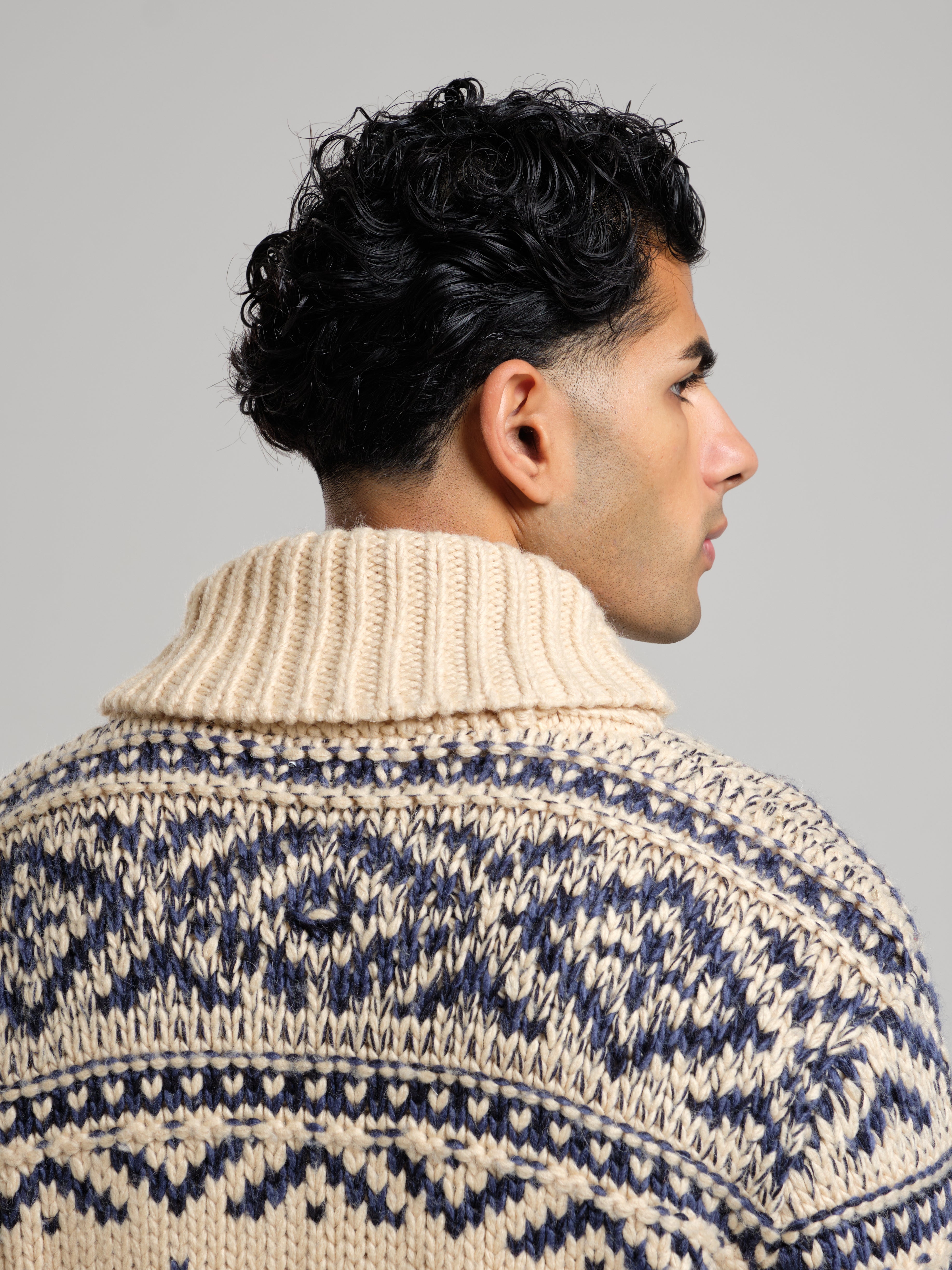 The Intarsia Shawl Cardigan — Wolsey