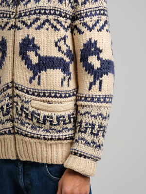 The Intarsia Shawl Cardigan