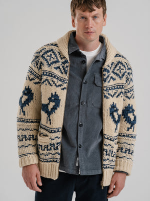 The Intarsia Shawl Cardigan