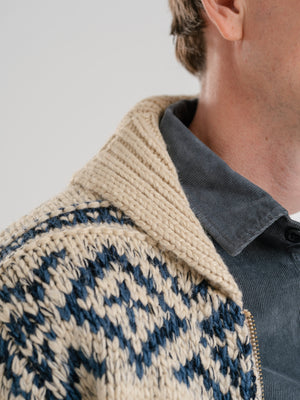 The Intarsia Shawl Cardigan