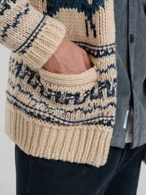 The Intarsia Shawl Cardigan