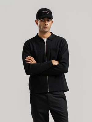 The Knitted Zip Overshirt