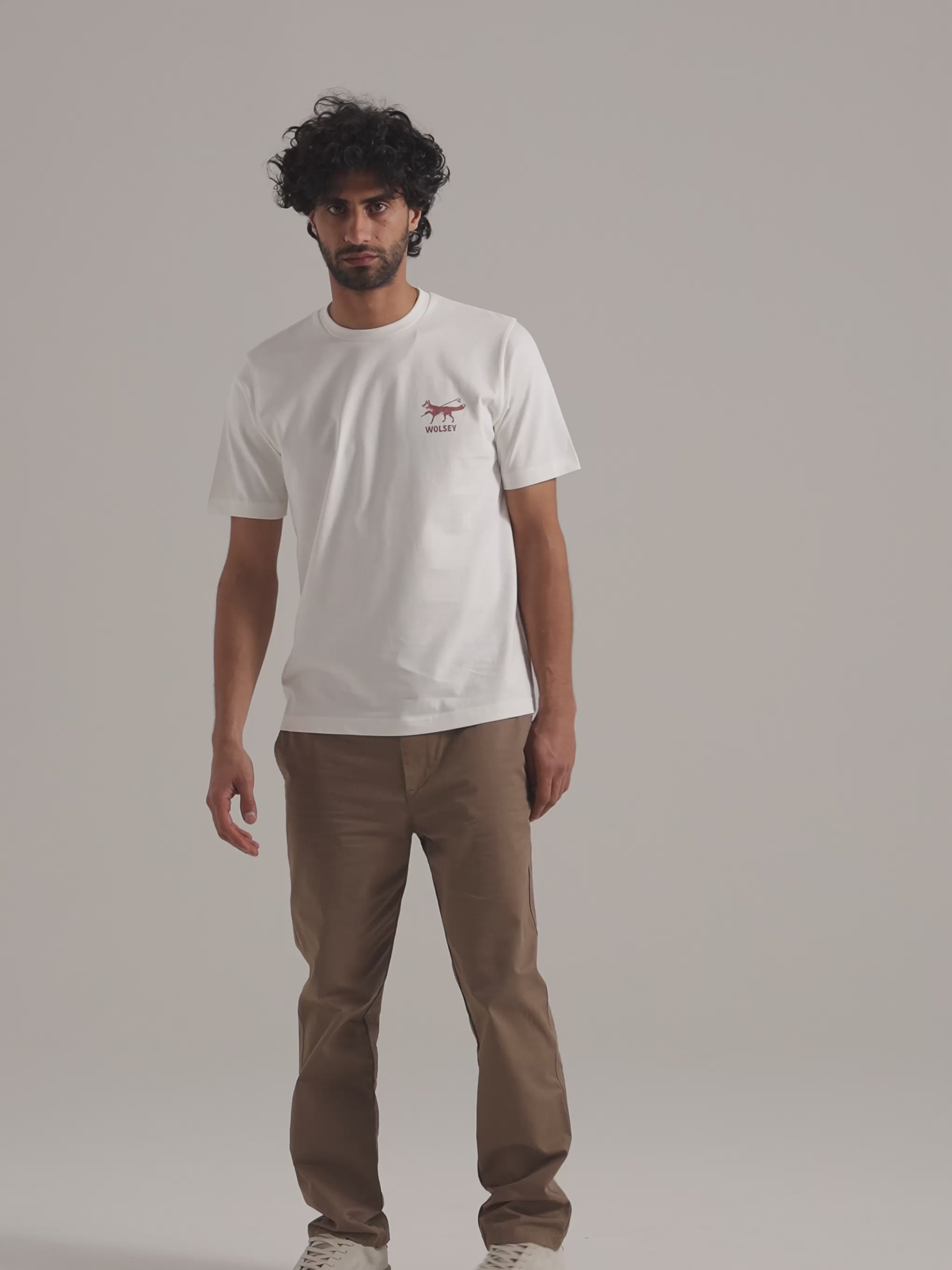 Fox Print T-shirt — Wolsey