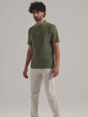 Knitted Crochet Polo