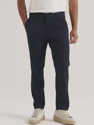 Seersucker Tapered Trousers