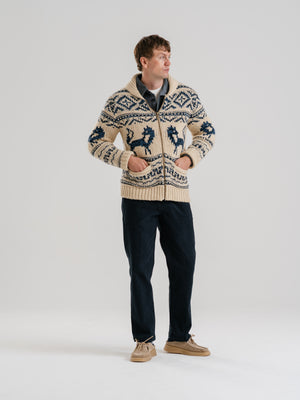 The Intarsia Shawl Cardigan