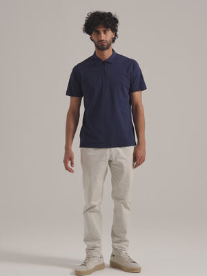 Zip neck Pique Polo