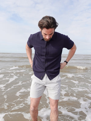Seersucker Stripe Swim Shorts