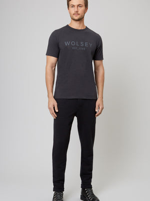Charcoal Wolsey 1755 Cotton T-Shirt